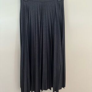 Elegant Black Pleated Skirt